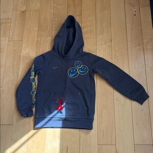 Nike Premium Gold Club Navy Smile Hoodie Sweatshirt 4 XS Boys, Girls, Toddler